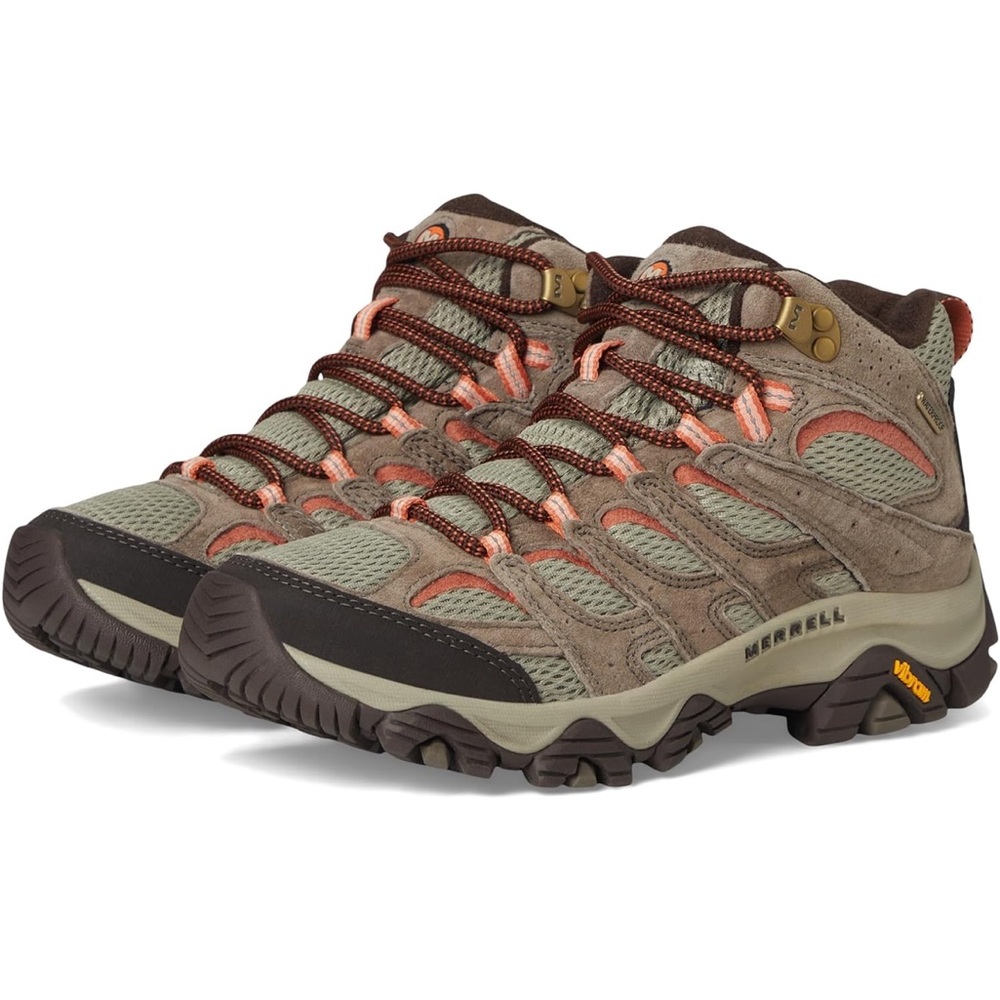 Merrell Women's waterproof Hiking Shoes - Brown and Orange